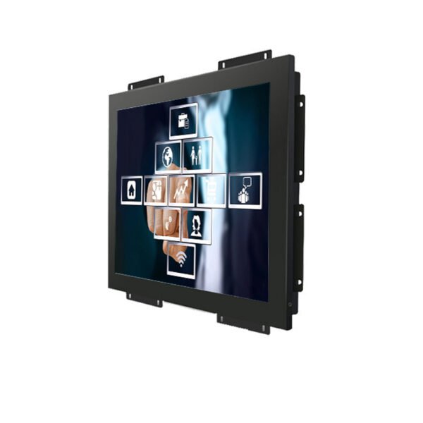 industrial level Metal case desktop wall mounting Embedded 12 inch lcd touch screen monitor - Image 3