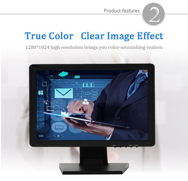 new Competitive Price 19 Inch Tft-lcd Pos Touch Screen Monitor - Image 2