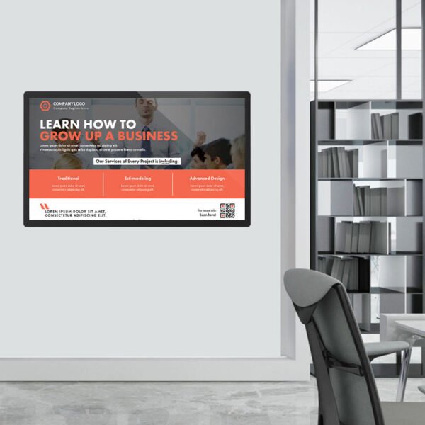 OEM factory Wall mount 21.5" 24" 27" 32" lcd panel RK3566 android 11 capacitive touch wifi indoor advertising digital signage for hotel - Image 3